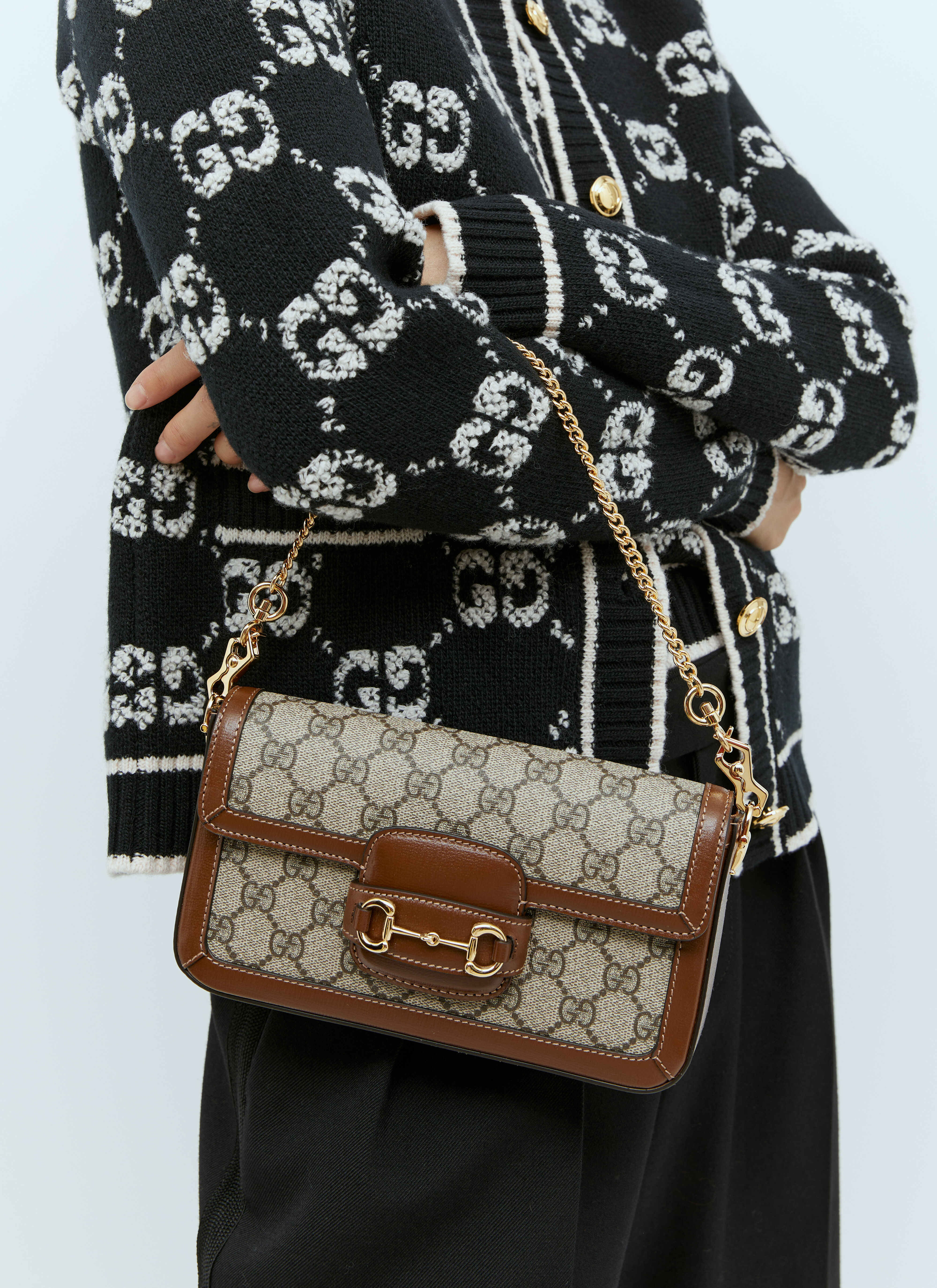 Gucci Women's' Horsebit 1955 Mini Shoulder Bag in Brown | LN-CC®