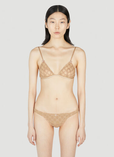 Gucci GG Tulle Lingerie Set Beige guc0251291