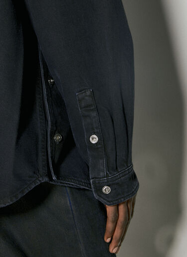 Y/Project Evergreen Snap Off Denim Shirt Black ypr0354003