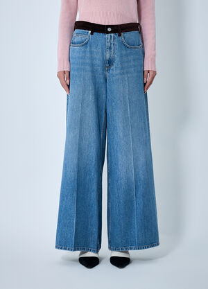 Marni Jeans With Velvet Belt Denim mni0262005