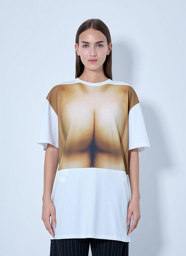 LN-CC® - Jean Paul Gaultier: Graphic Print T-Shirt - White Jean Paul Gaultier Graphic Print T-Shirt White jpg0266001