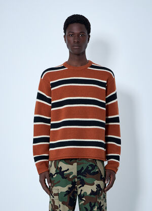 Stüssy Striped Wool-Blend Sweater Orange sts0164005