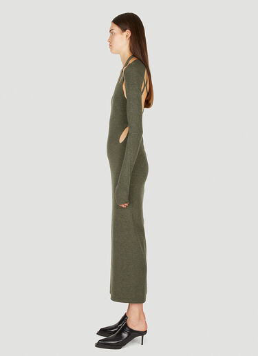 Dion Lee Plaited Dress Green dle0249006