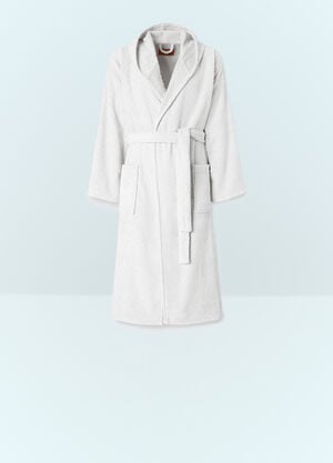 Fornasetti Chalk Hooded Bathrobe Black wps0691883