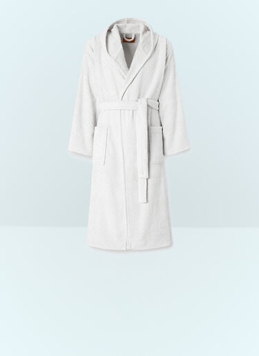 Missoni Chalk Hooded Bathrobe White wps0691566