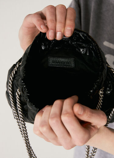 Balenciaga Crush Tote XS Shoulder Bag Black bal0256025