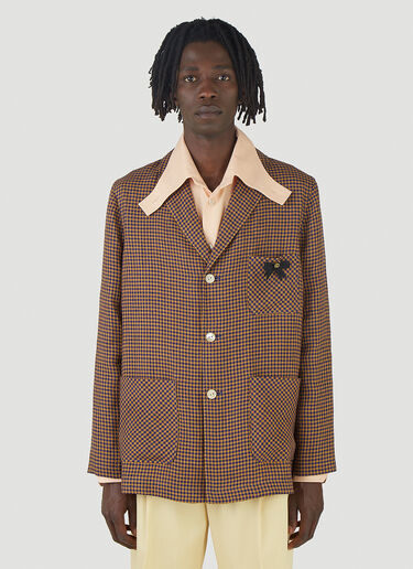 Gucci Mini Check Jacket Brown guc0145016