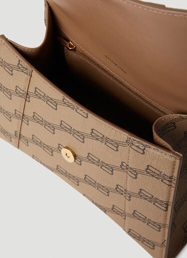 Balenciaga Hourglass Small Shoulder Bag Beige bal0251084