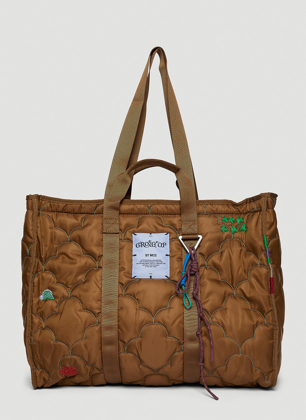MCQ GR9 Liner Shoulder Bag in Brown LN CC