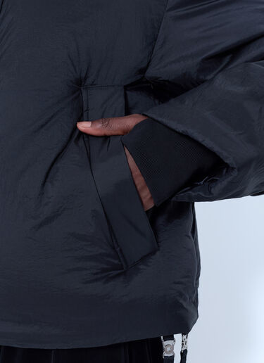 LN-CC® - Y-3: Hooded Puffer Jacket - Black Y-3 Hooded Puffer Jacket Black yyy0265007