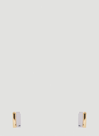 Step Huggies Duo Earrings Tom Wood Step Huggies Duo Earrings Silver tmw0351016