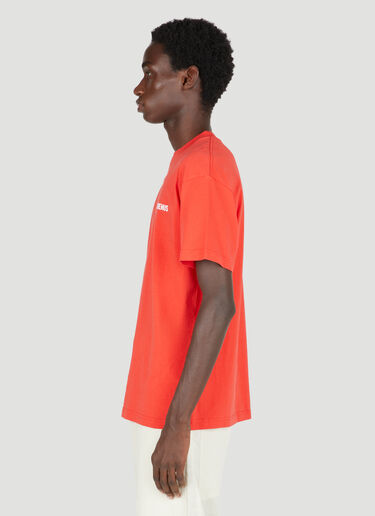 Jacquemus Logo Print T-Shirt Red jac0154018