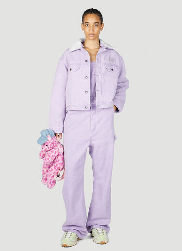 Acne Studios Canvas Cargo Overalls Lilac acn0253020