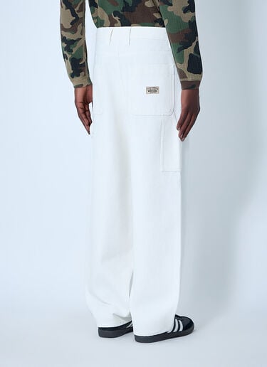 Stüssy Wide-Leg Trousers White sts0164012
