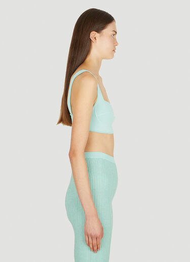 Marco Rambaldi Ribbed Knit Top Green mra0250007
