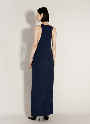 Saint Laurent Racerback Maxi Dress Navy sla0255006