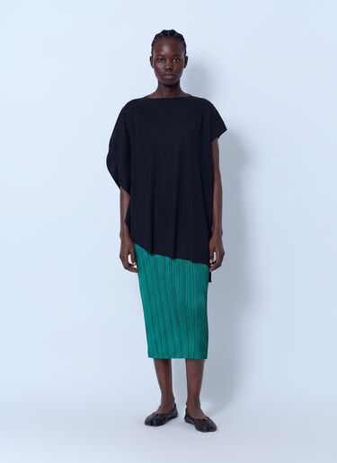 LN-CC® - Pleats Please Issey Miyake: Thicker Bottoms 1 Midi Skirt - Green Pleats Please Issey Miyake Thicker Bottoms 1 Midi Skirt Green plp0266003