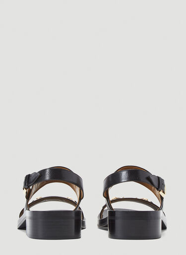 Gucci G-Hero Horsebit Sandals Black guc0140005