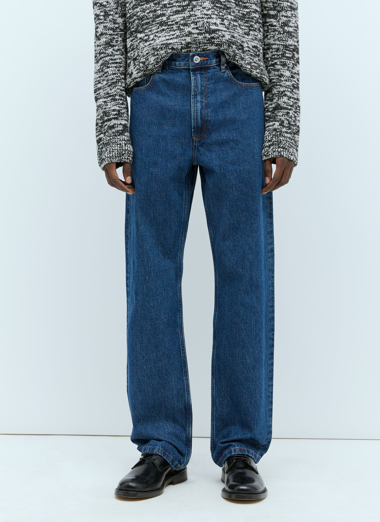 Shop Apc Classic Straight-leg Jeans In Blue
