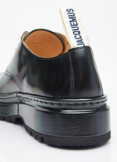 Jacquemus Les Derbies Pavane Lace-Up Shoes Black jac0154019