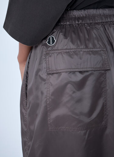 Moncler x Rick Owens Drawstring Midi Kilt Shorts Grey mcs0363013