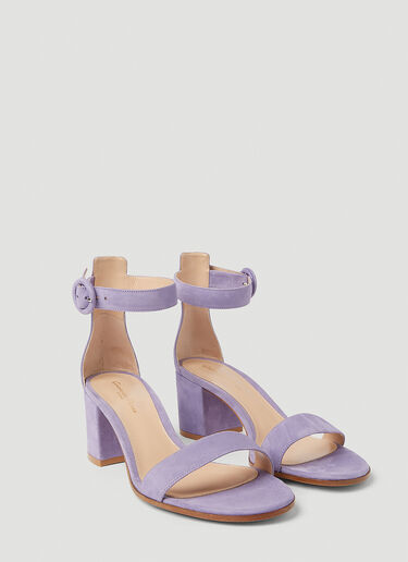 Gianvito Rossi Versilia Block Heel Sandals Purple gia0251016