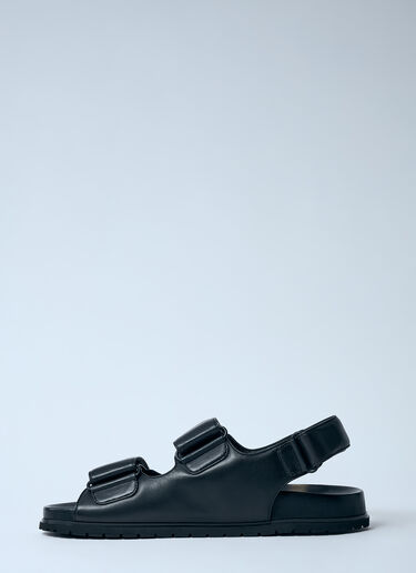 Prada Padded Leather Sandals Black pra0260004