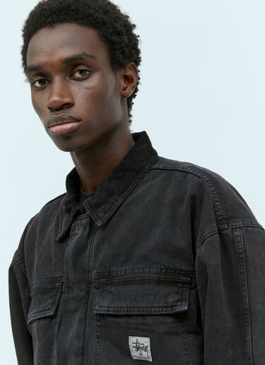 Stüssy Washed Canvas Shop Jacket Black sts0154001