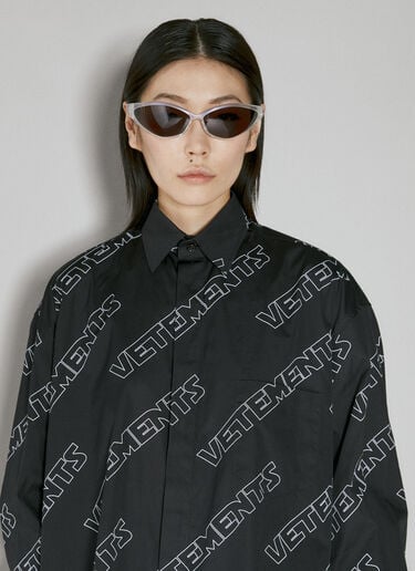 VETEMENTS 스페이스 모노그램 셔츠  블랙 vet0254006