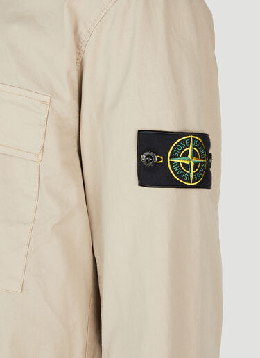 Stone Island コンパスパッチ オーバーシャツ ベージュ sto0152031