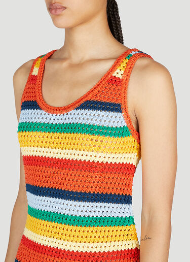 Marni x No Vacancy Stripe Knit Mini Dress Multicolour mvy0253002