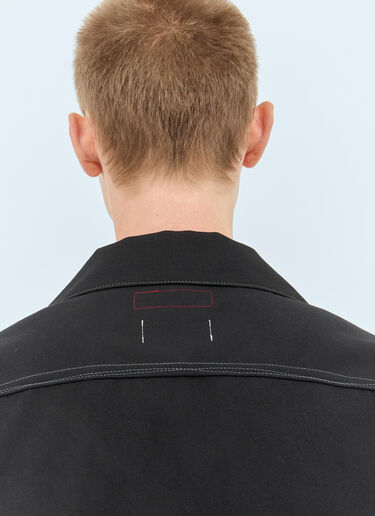 Junya Watanabe Topstitched Wool-Blend Jacket Black jwn0158003