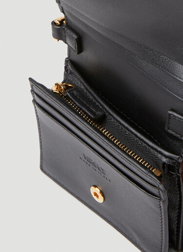 Versace Greca Motif Chain Wallet Black vrs0251046