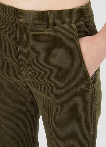 Saint Laurent Flared Suit Pants Green sla0245026