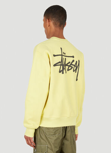 Stüssy Basic Logo Sweatshirt Yellow sts0347019