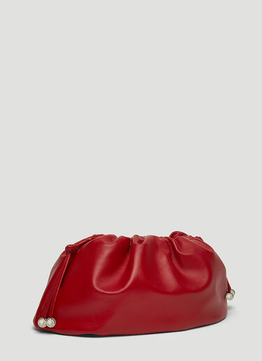 Bottega Veneta The Pouch Soft Clutch Red bov0243065