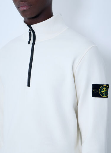 Stone Island Logo Patch Sweater Ivory sto0164086