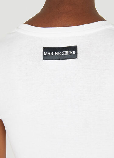Marine Serre Mini Fit T-Shirt White mrs0252019