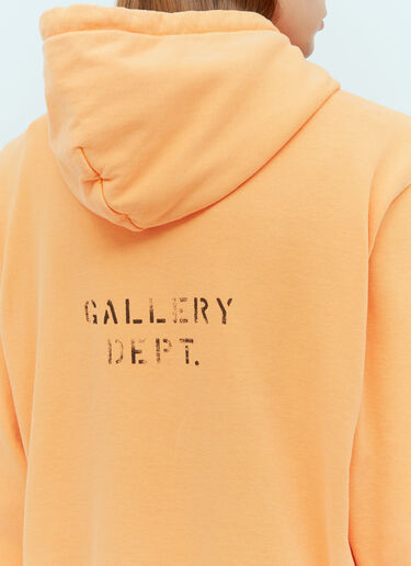 Gallery Dept. Dept ロゴフード付きスウェットシャツ オレンジ gdp0152019
