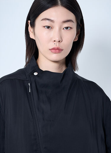 Rick Owens Satin Bomber Jacket Black ric0260008
