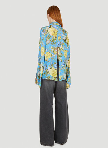 Acne Studios 花朵围裹衬衫 蓝 acn0250043