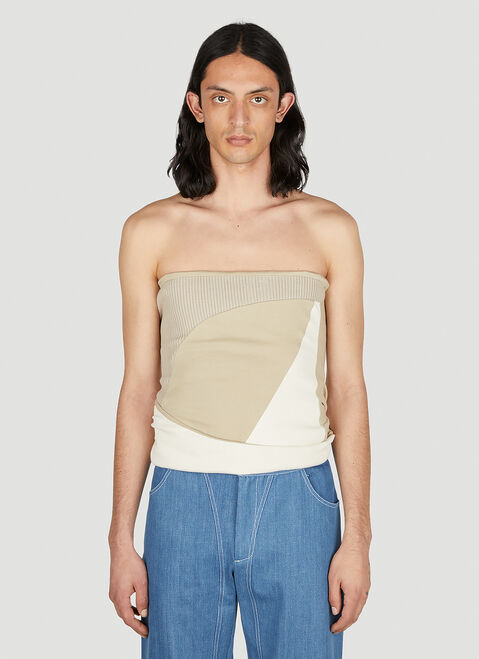 Y/Project x Jean Paul Gaultier  Panelled Tube Top Khaki ypg0152005