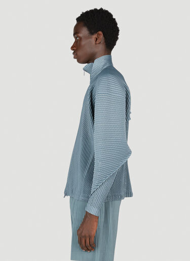 Pleated Zip Up Cardigan Homme Plissé Issey Miyake Pleated Zip Up Cardigan Grey hmp0153013