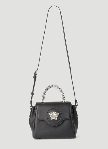 Versace メドゥーサ スモールハンドバッグ ブラック ver0255033