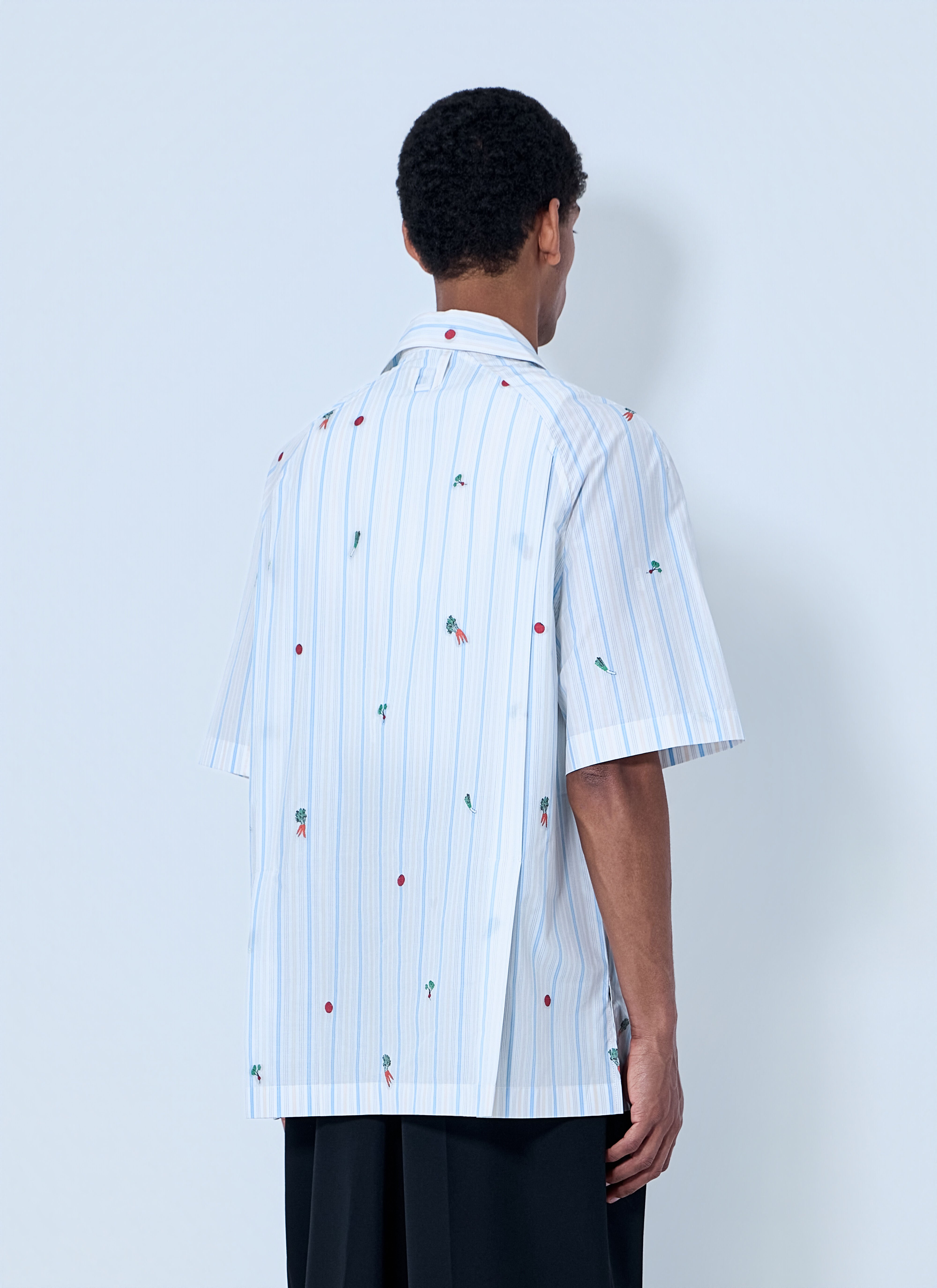 Jacquemus Men's' La Chemise Romarin Shirt in Blue | LN-CC®