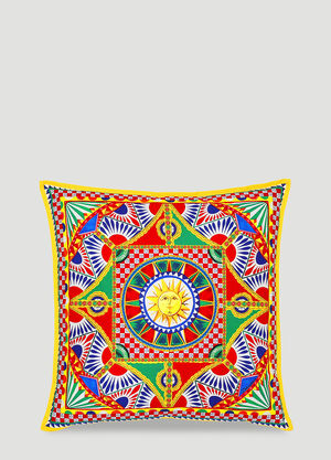 Dolce & Gabbana Casa Canvas Cushion medium Blue wps0691218