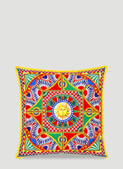 Dolce & Gabbana Casa Canvas Cushion medium Multicoloured wps0690034