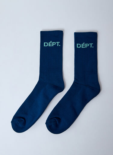 Gallery Dept. Logo Motif Socks Navy gdp0160029