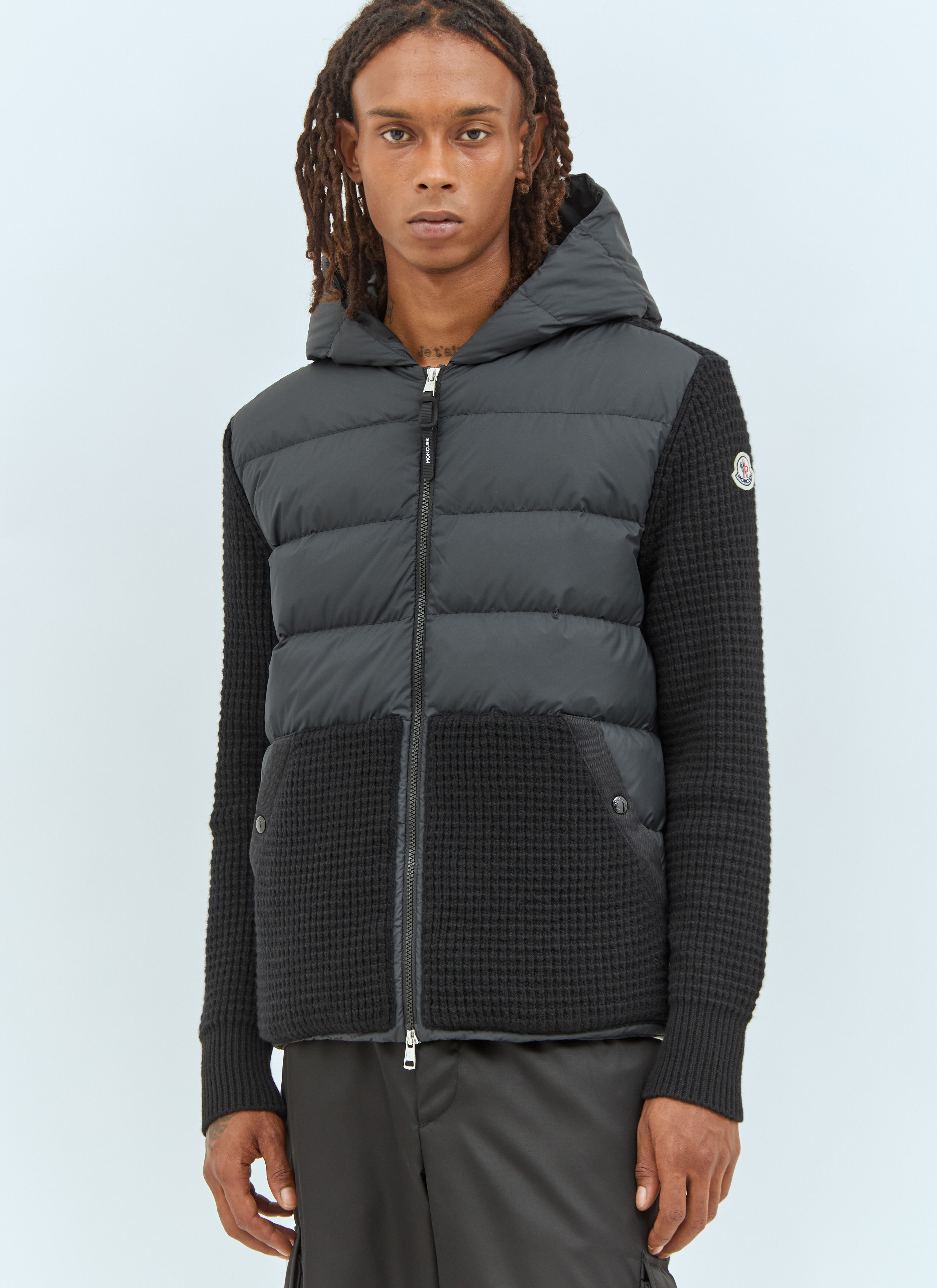 Moncler Men s Padded Zip Up Cardigan in Black LN CC