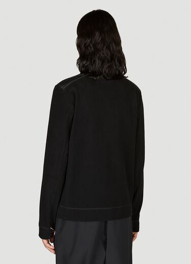 Moncler Grenoble Logo Embroidery Zip-Up Cardigan Black mog0153019